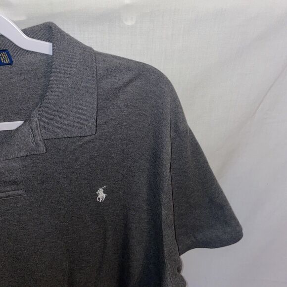 Polo Ralph Lauren Golf Shirt Men’s Size XL Gray 100% Cotton Short Sleeve Button - Picture 4 of 12